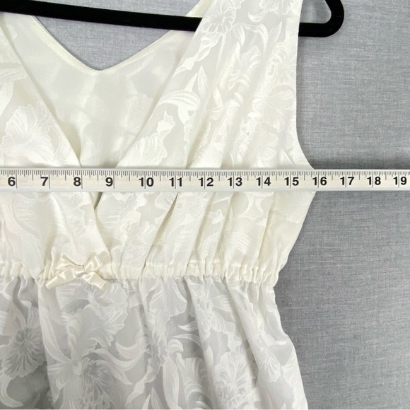 Vintage Bard's Nightgown & Robe Set Floral Sheer Floor Length - Picture 11 of 14